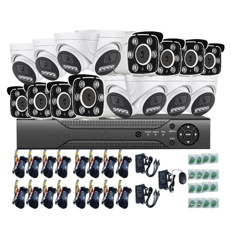 camera de surveillance full hd ahd dvr monitor dvr 16 channel cctv