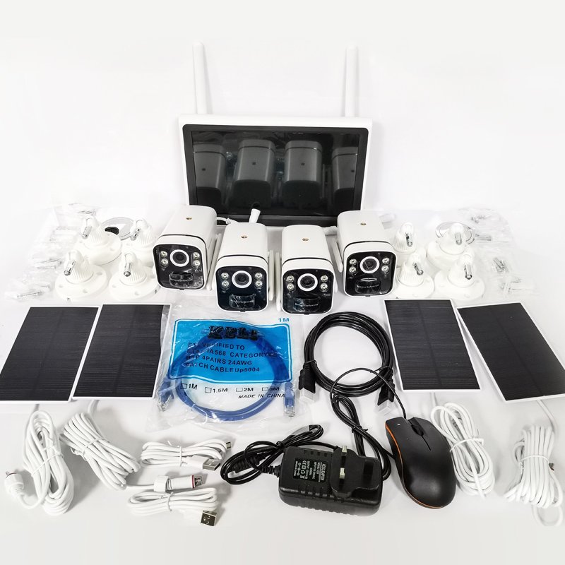 4k cctv wireless tuya kit wifi camera system nvr with monitor