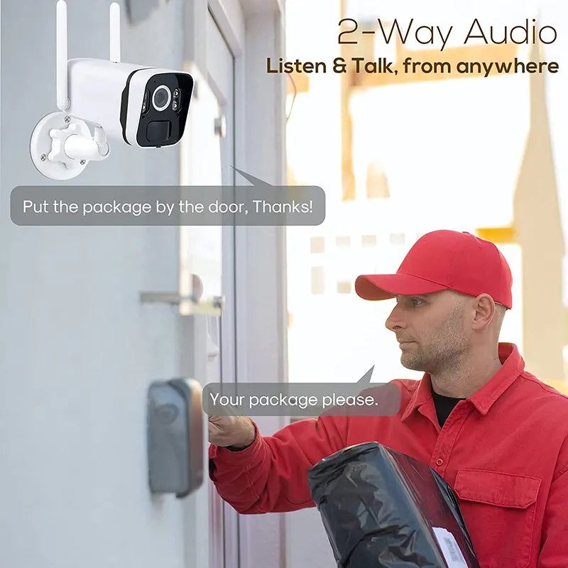 4k cctv wireless tuya kit wifi camera system nvr with monitor