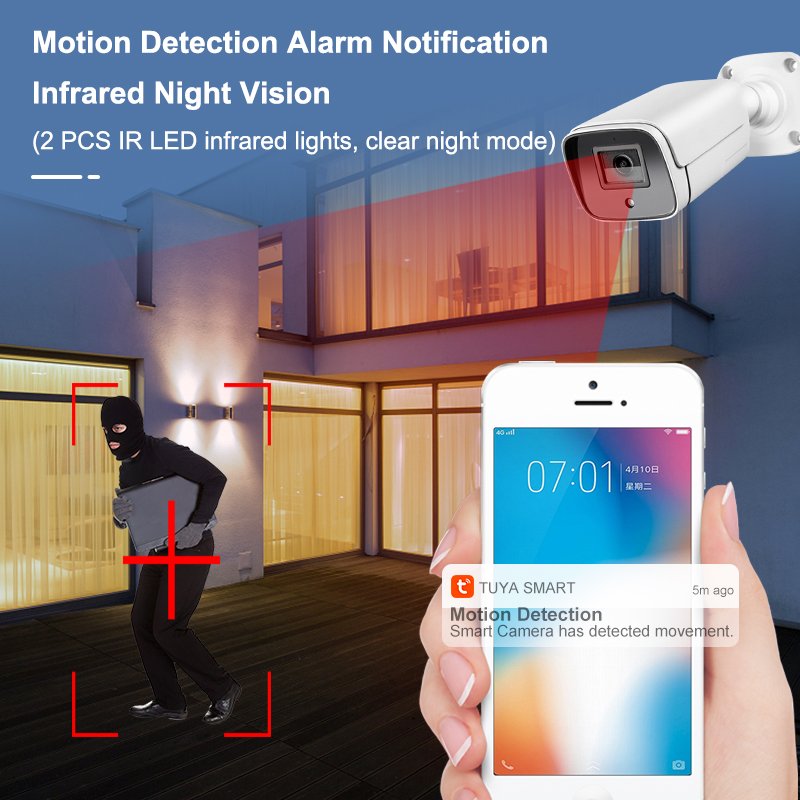 4 8 16 channel Tuya POE NVR Kit 5MP 8ch 16ch Wired POE IP Camera CCTV Surveillance System with Audio Recording for outdoor use