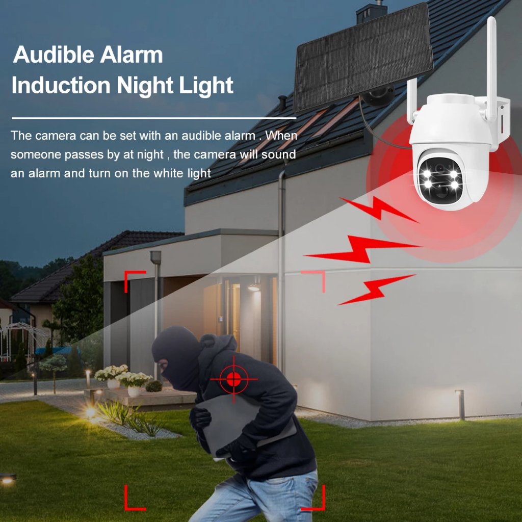 DH334 WIFI Camera 3MP Solar Panel Battery Camera Surveillance Wireless Camera Cctv System