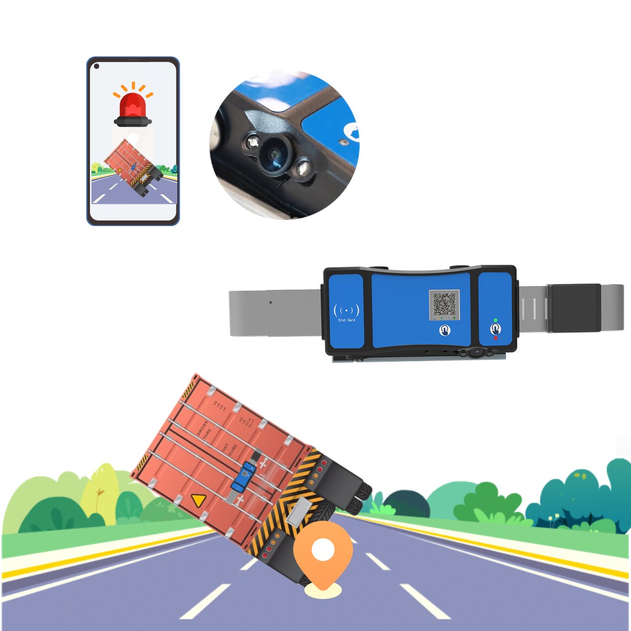 GPS Asset Tracking Camera Video Surveillance System Padlock Real-time Monitor GPS Lock