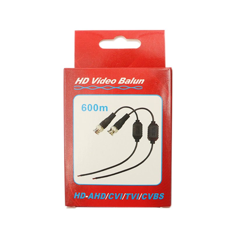 HD passive UTP video balun Waterproof anti-interference suppression transmiss cat5 bnc video balun hd cvi tvi ahd video balun