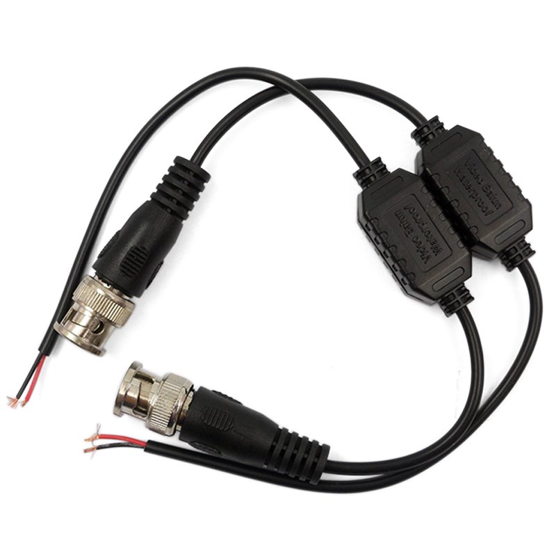 HD passive UTP video balun Waterproof anti-interference suppression transmiss cat5 bnc video balun hd cvi tvi ahd video balun