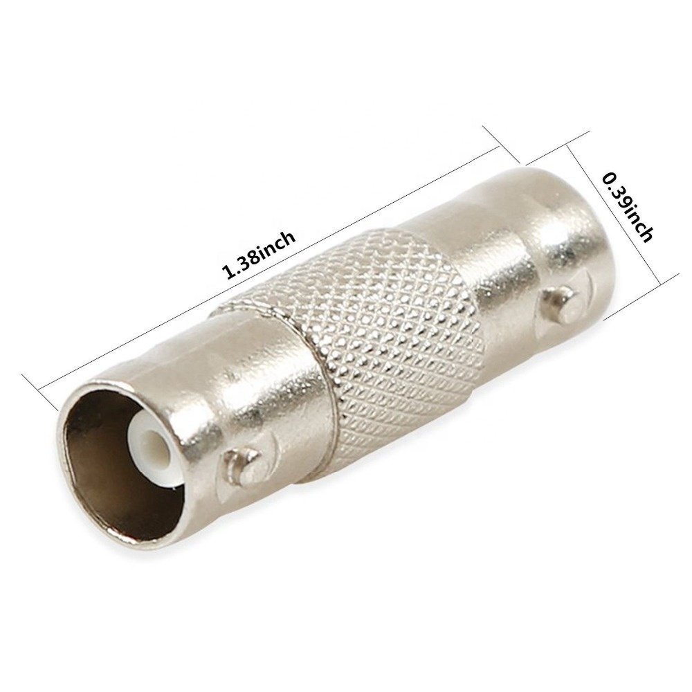 Brass BNC Female to BNC Female Adapter Coaxial Connector and RCA Adapter for CCTV