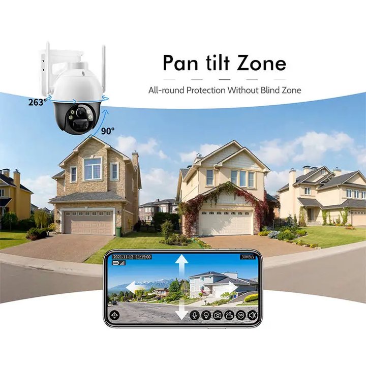 Okam's 4MP 4G Dual Lens PIR Tracking Low Power Outdoor Network WIFI Security IP PTZ battery Solar Camera