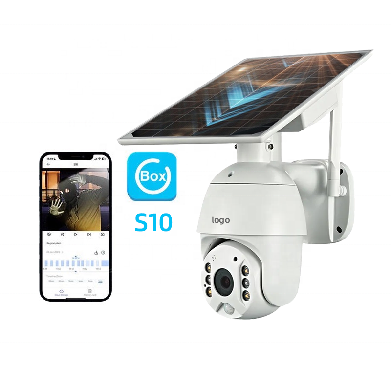 S10 Outdoor Long Range Home PTZ 360 1080P 2MP Full Color Night Vision System Set IP Surveillance Security Wireless CCTV Camera