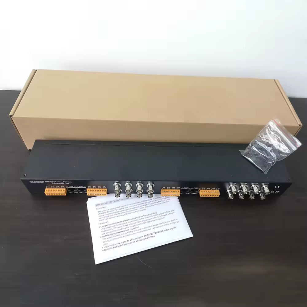 Hd Passive Video Balun 4 8 Channel 16inch Balun CCTV UTP BNC Video RJ45 Balun de Video cctv