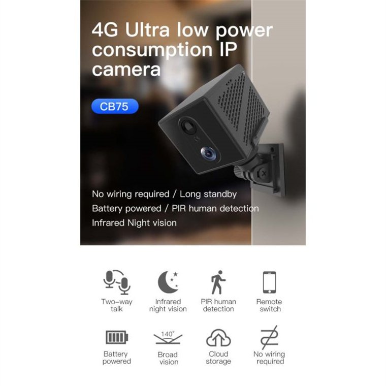 Rscamtom 3MP Mini Camera for Baby Monitoring 4G SIM Card Mini Camera for Home Security