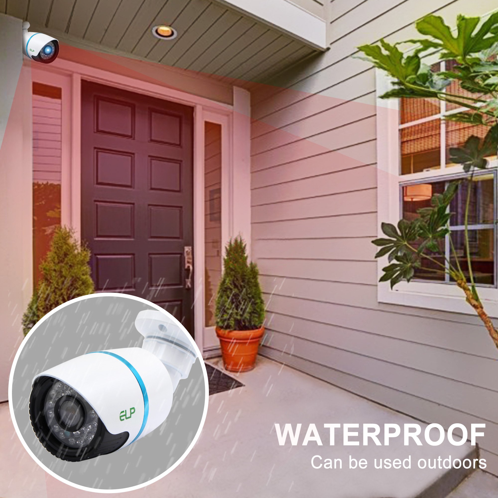 ELP Full HD 1080P 30fps USB2.0 Webcam Night Vision Low Illumination Video Waterproof Surveillance Camera For Vehicle System