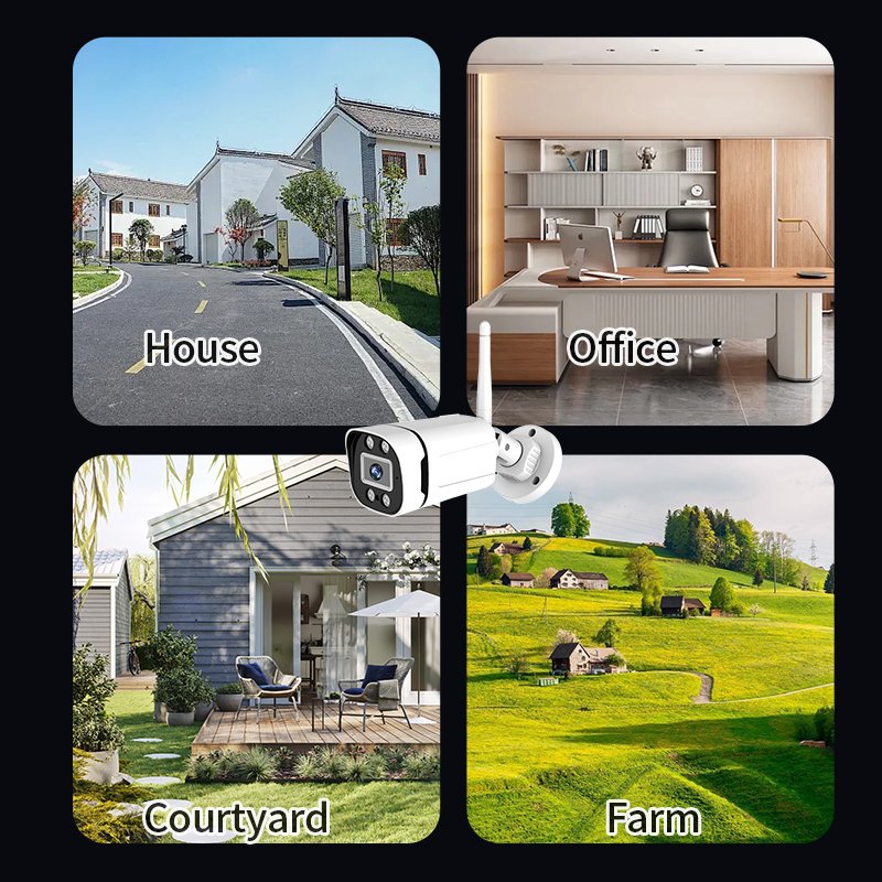 wifi display kit 4 channel 1080P wirell IP security home camera security system NVR Kit with audio