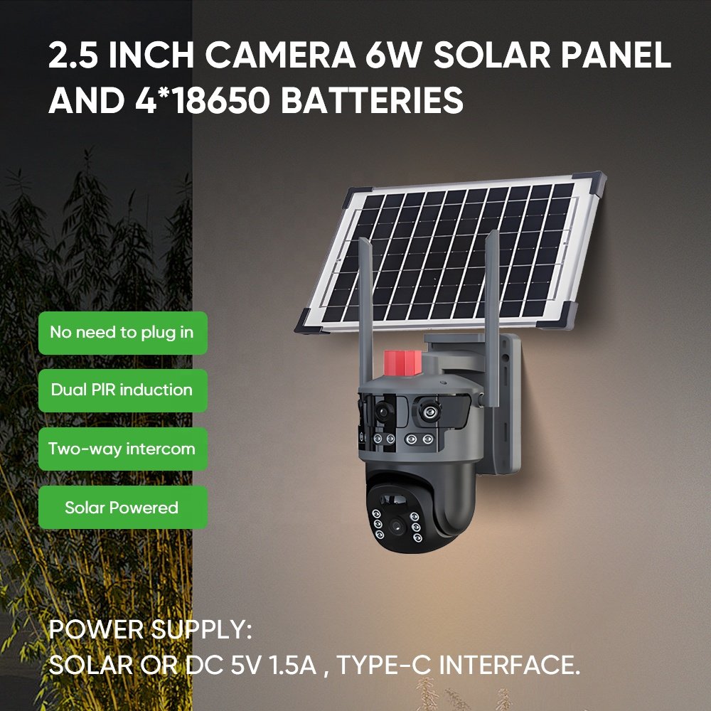 Surveillance 4G Smart CCTV Camera 600 W Wireless Indoor Solar Power Nvr Kit