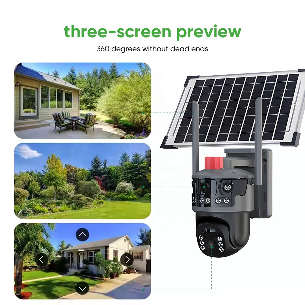 Surveillance 4G Smart CCTV Camera 600 W Wireless Indoor Solar Power Nvr Kit