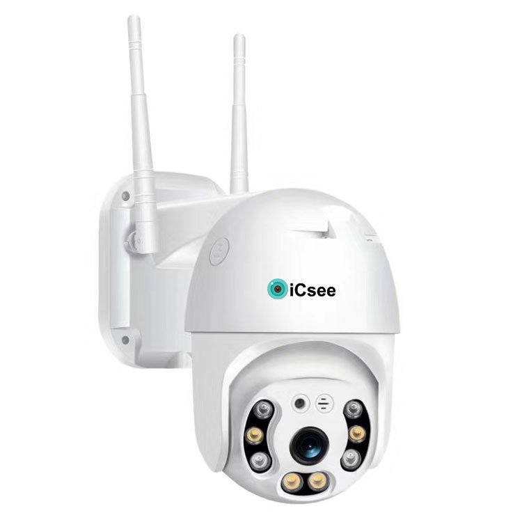 Icsee 8CH 4mp 5MP Wireless PTZ wifi camera kit cameraTwo Way Audio wi-fi Security Systems Surveillance PTZ cctv camera kit