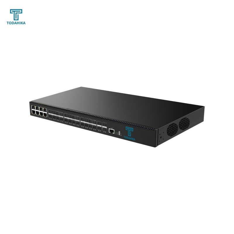 4*10 Gigabit SFP+ 16*Gigabit SFP 8*Gigabit Combo (RJ45/SFP) Layer2 Managed Ethernet Switch