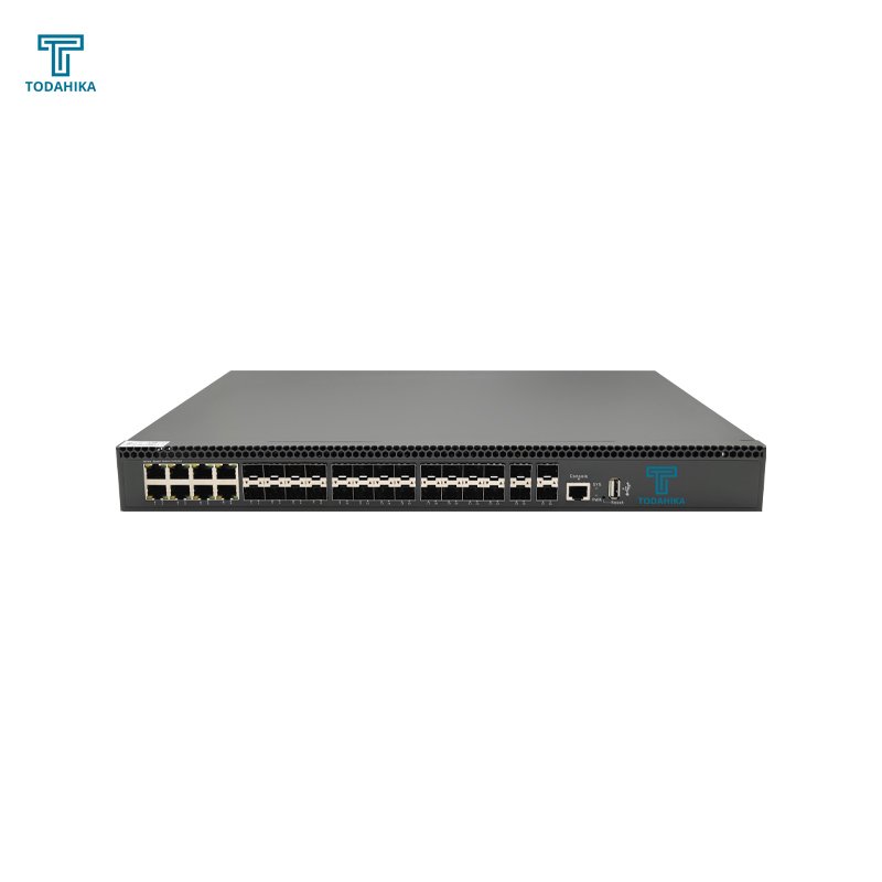 4*10 Gigabit SFP+ 16*Gigabit SFP 8*Gigabit Combo (RJ45/SFP) Layer2 Managed Ethernet Switch