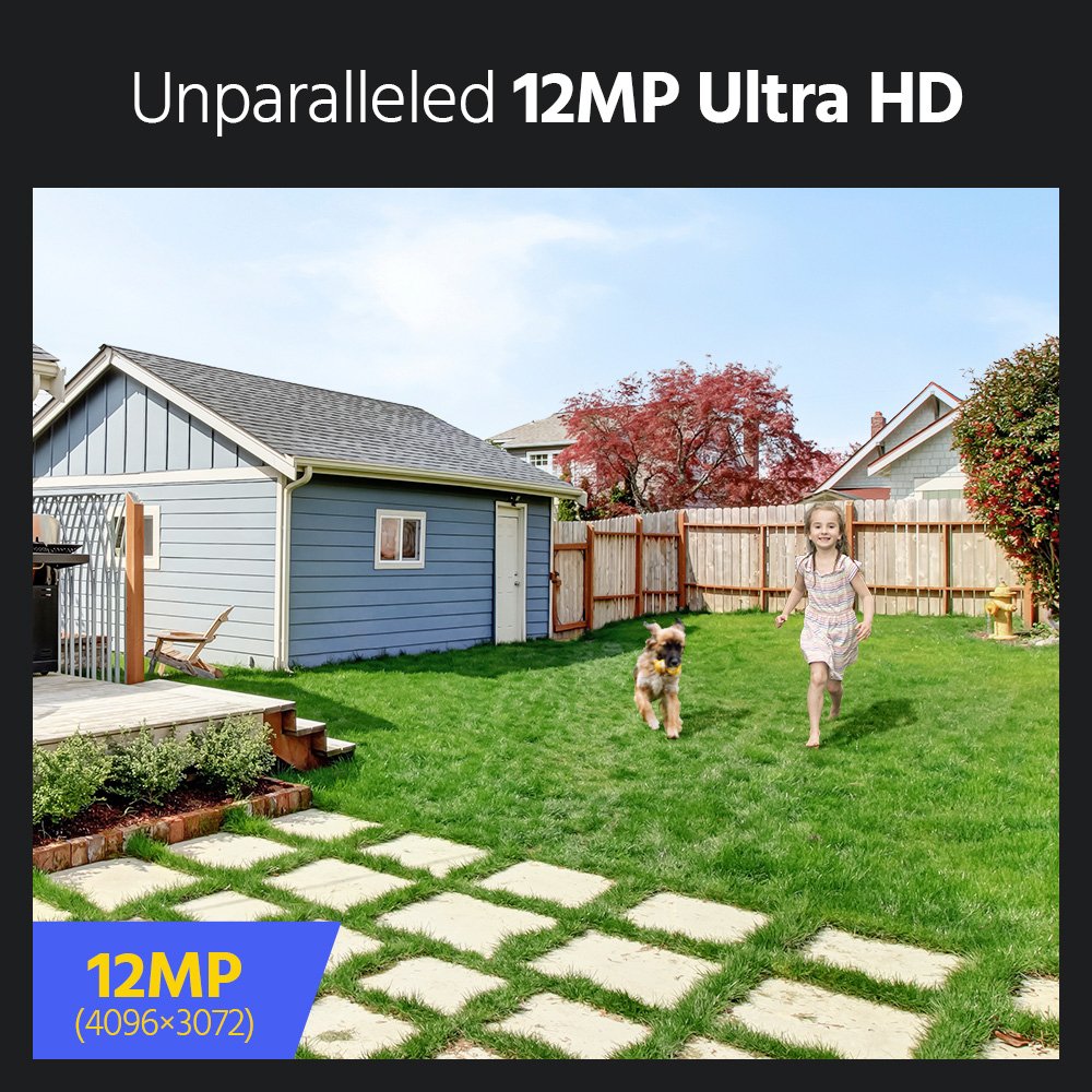 ANNKE HD 12MP Tri-Mode Surveillance System with Smart Motion Detection, IR & White Light, NVR Kit for Outdoor Security