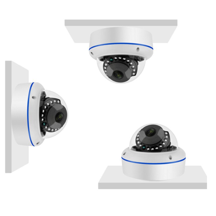 Dome 5MP Security Camera Surveillance Cctv System 8ch POE IP Metal Poe Nvr Kit H.265 Cctv 8mp 4k Poe Nvr 8 Channel Kit 2 Years
