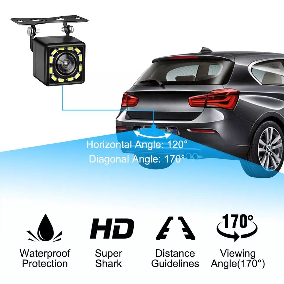4.3" 5" Car Monitor 720P 1080P Hd Night Vision IR Reversing Camera System with Screen 360 Truck Camera System Car Reversing Aid
