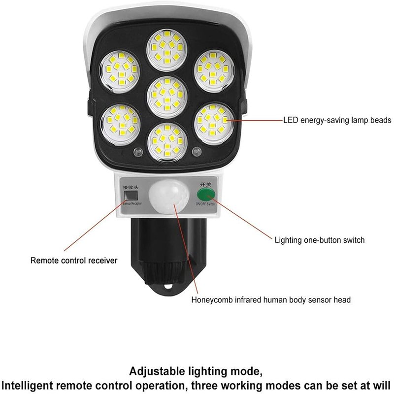 Power Dream Solar Security Light Without Camera System Wireless Outdoor Wireless imitated Security Surveillance Light