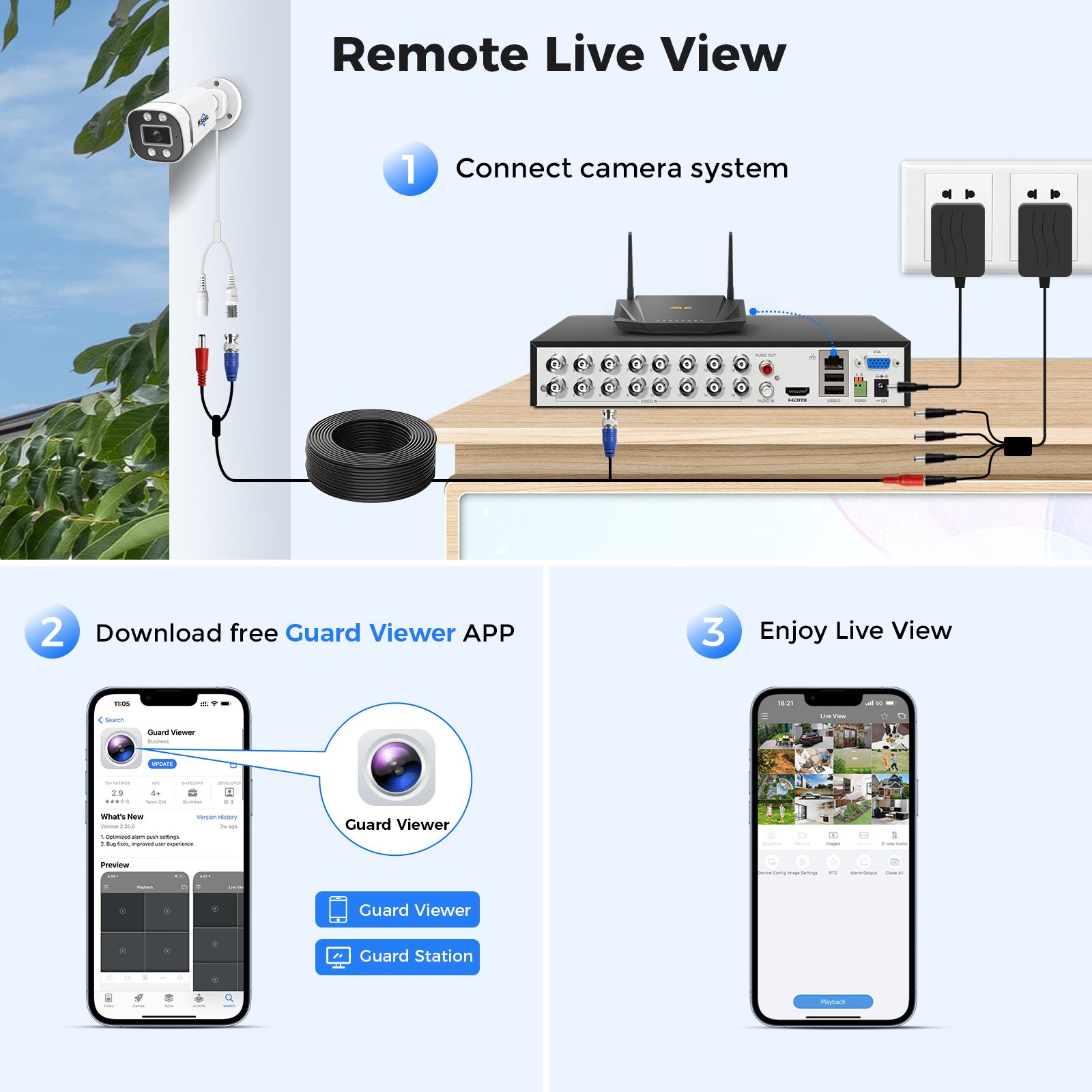 Hiseeu 5MP H.265 16ch AI Smart Detection CCTV Camera SystemOutdoor Video Surveillance Home Security 5 in 1 DVR Kit