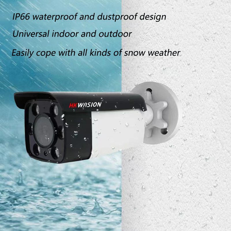 HKWASION 5MP HD PoE IP Camera Outdoor Security Camera with Night Vision, Audio, IP66 Waterproof APP SeeEasy camara vigilancia
