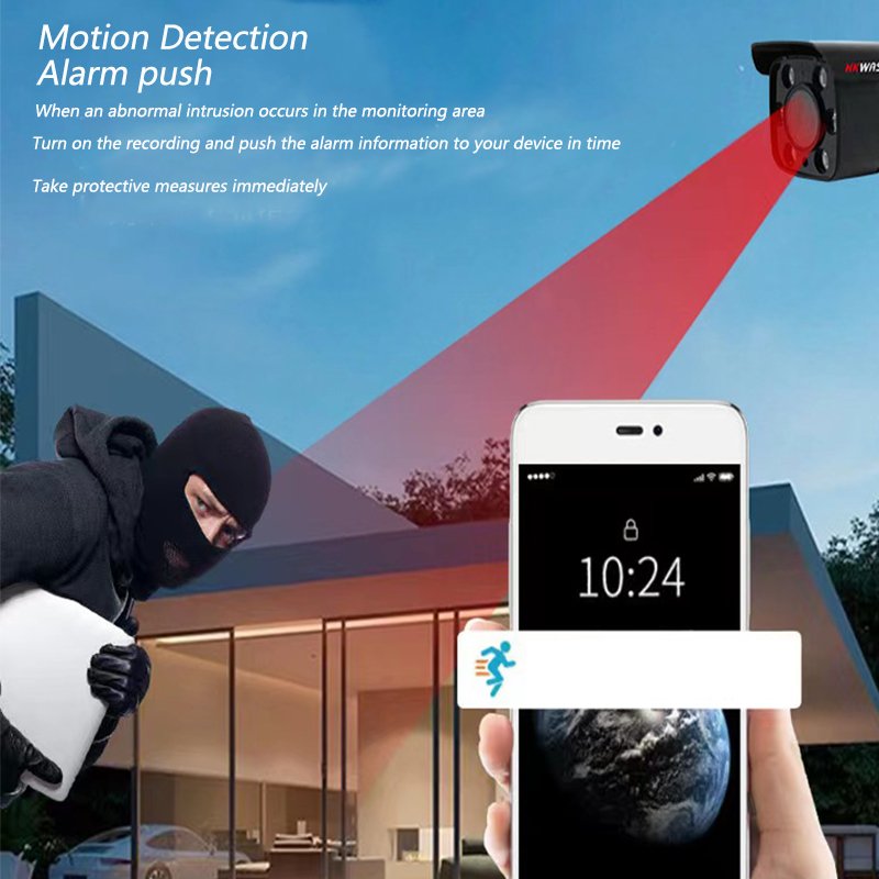 HKWASION 5MP HD PoE IP Camera Outdoor Security Camera with Night Vision, Audio, IP66 Waterproof APP SeeEasy camara vigilancia