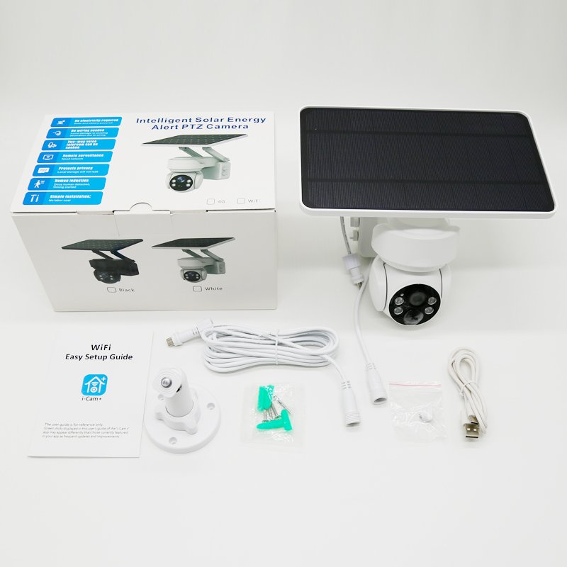 Solar Power Camera Wireless Wifi Cctv Solar Surveillance Camera 360 degree waterproof roof mount camera Two Way Audio Farm
