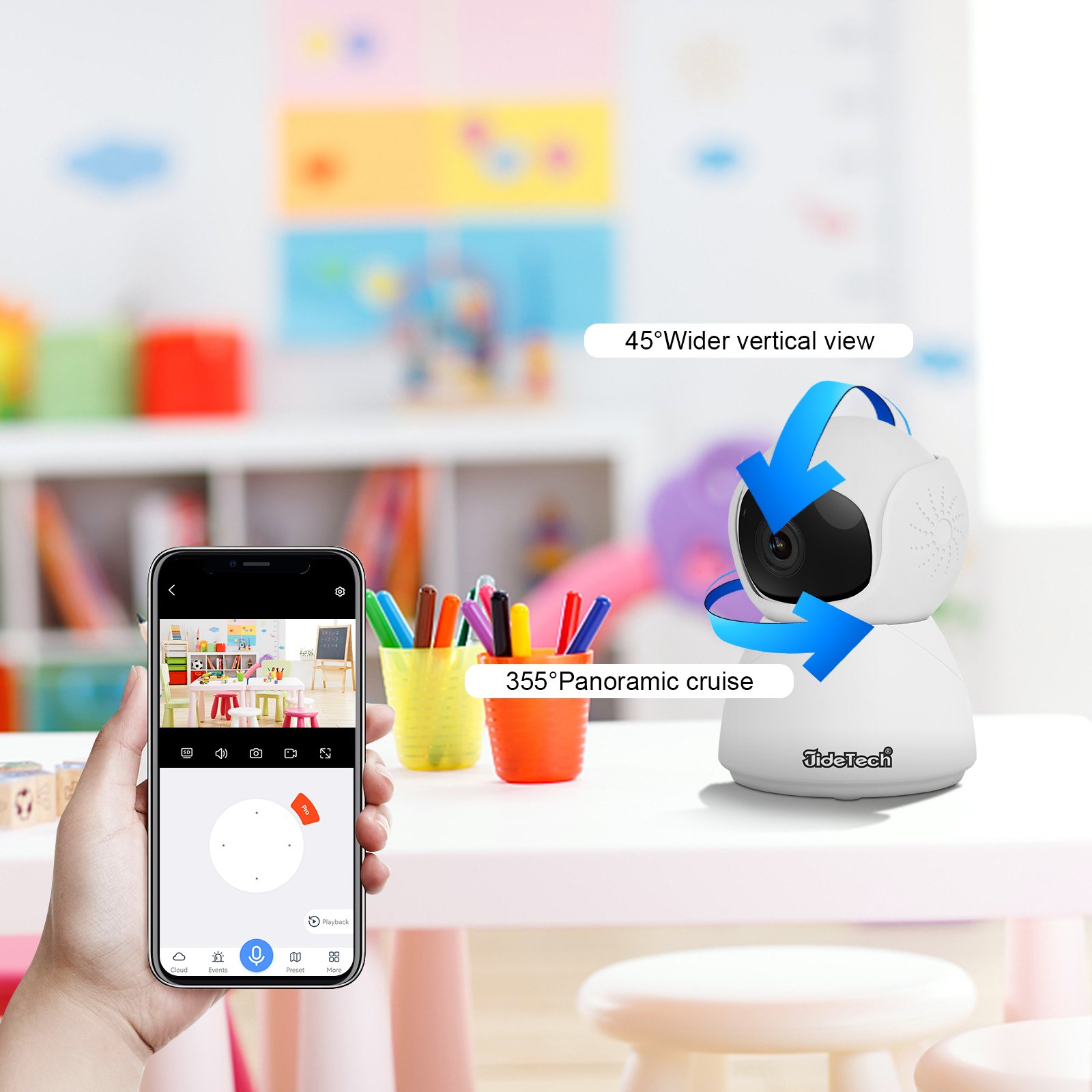 JideTech 1080P Bluetooth Mini camera Night Vision Mini Wifi Cameras Motion Detection Security Camera Wireless