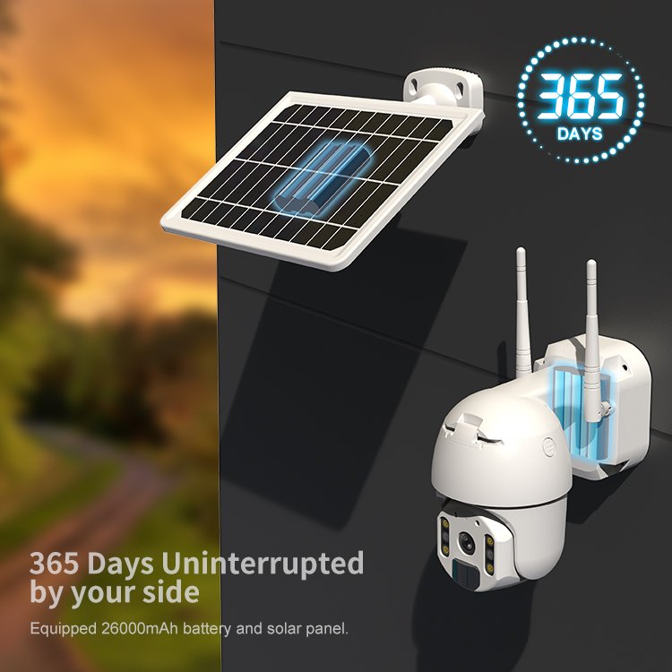 Amazon Hot Sale PTZ Wireless Outdoor Floodlight Camera Solar CCTV 4G Wifi Network Security Surveillance System Camera