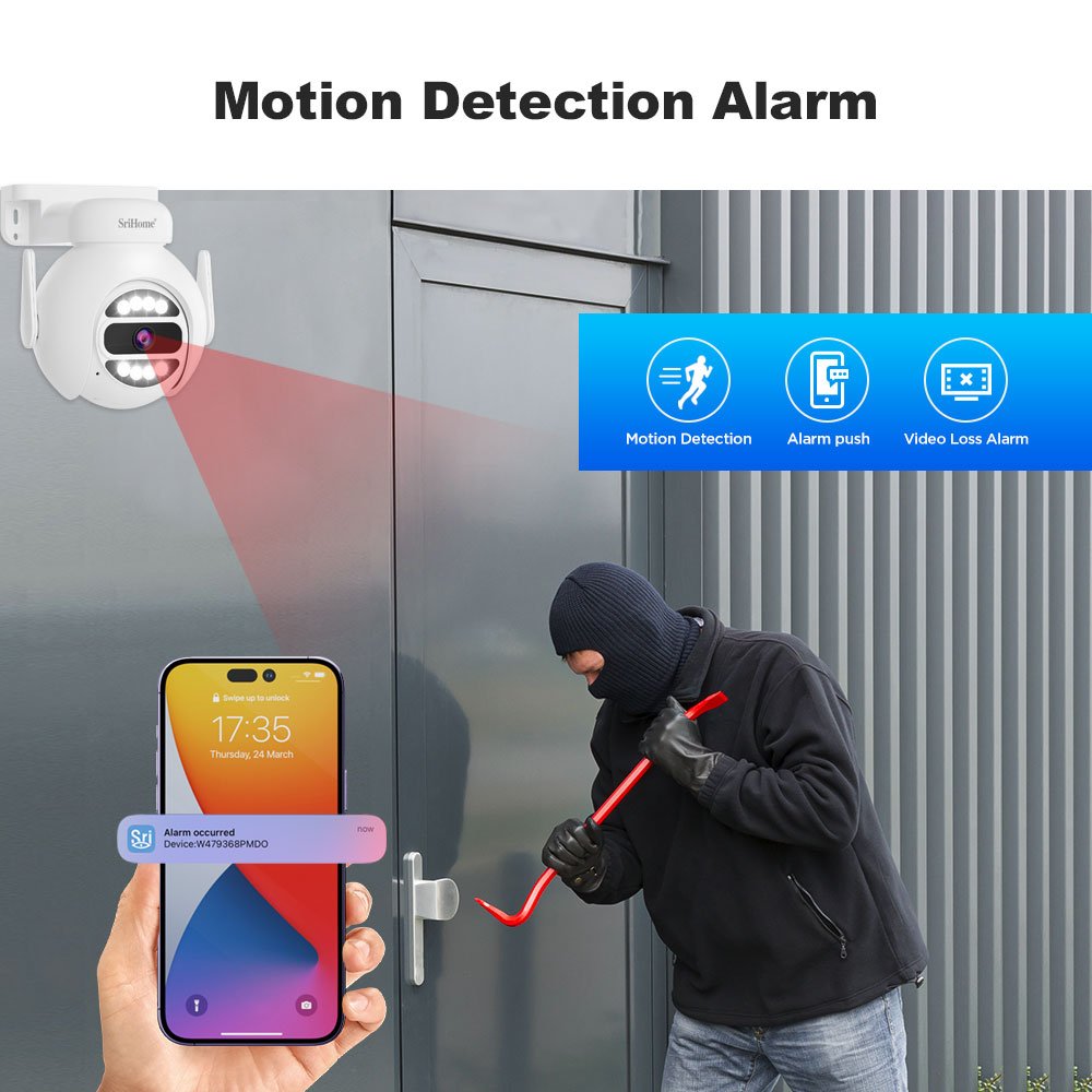 SriHome Hot Selling NVS001+4*IPC030 WiFi NVR kit CCTV Surveillance Outdoor Smart 4/8 channel kit Security Camera System