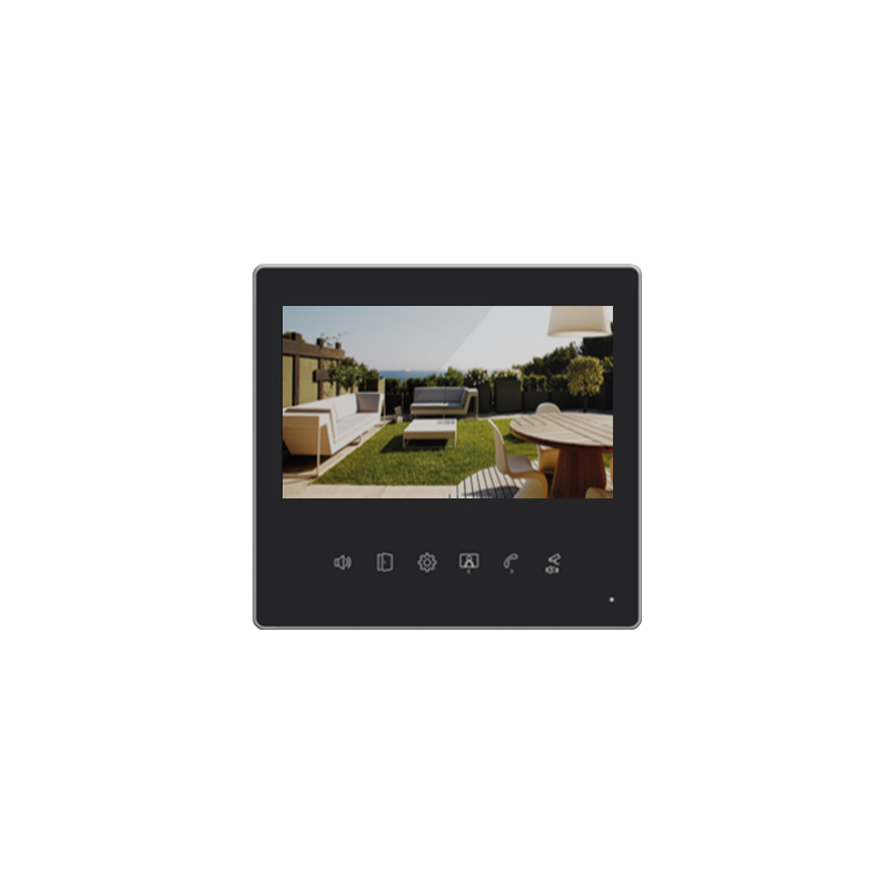 2 Wires Intercom System With Monitor and Outdoor Camera Two Way Audio Video Door Phone