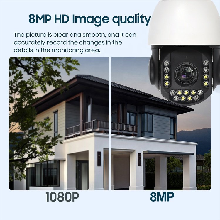 Outdoor 8MP 30X/50X Optical Zoom HD Night Vision IP Surveillance Camera Humaoid detection CCTV 4G Waterproof Security Camera