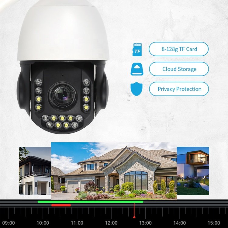 Outdoor 8MP 30X/50X Optical Zoom HD Night Vision IP Surveillance Camera Humaoid detection CCTV 4G Waterproof Security Camera