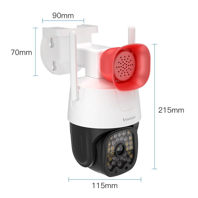 Vstarcam CS666 CCTV Security Camera System Smart Home Surveillance Cameras Full Color Night Vision Human Tracking Ptz Camera