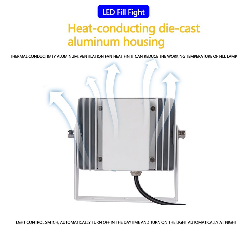 20 LED IR with Wide Angle Light Night Vision CCTV Security Camera for Road Aluminum Body IP66 Rating
