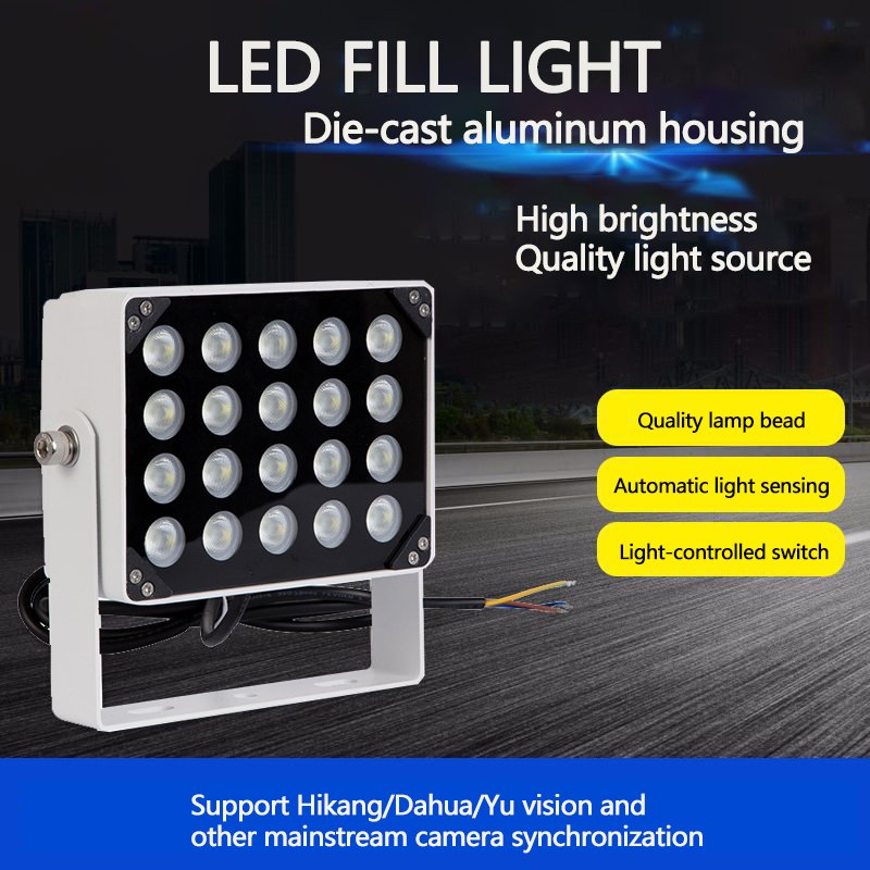 20 LED IR with Wide Angle Light Night Vision CCTV Security Camera for Road Aluminum Body IP66 Rating