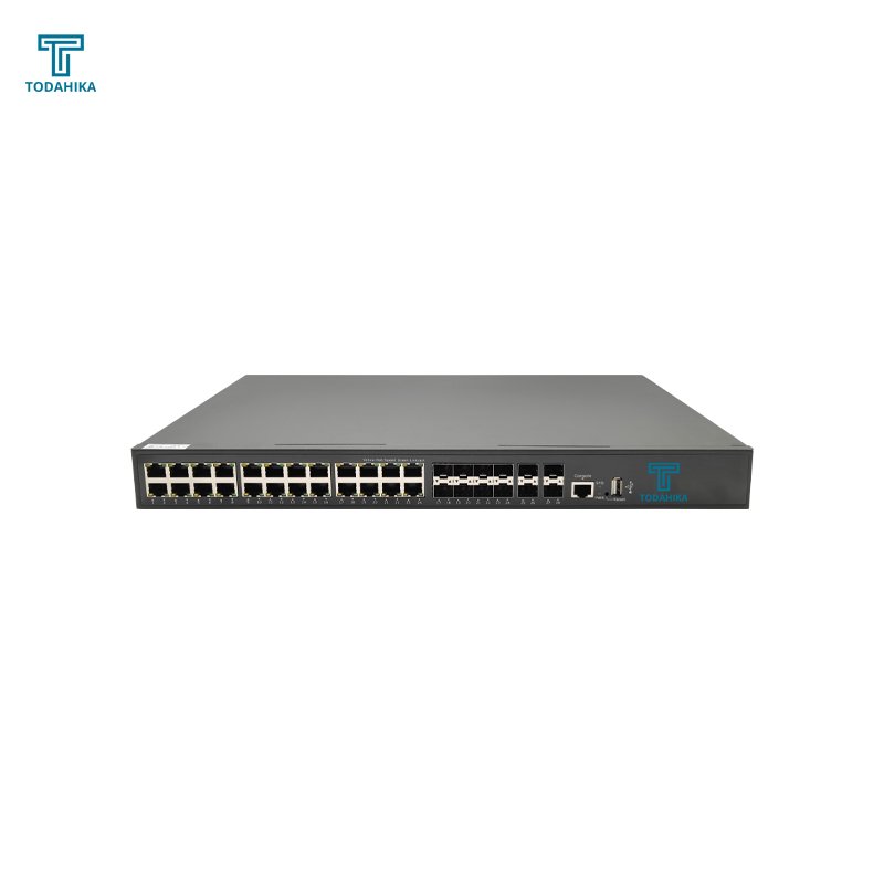 16 x Gigabit PoE ports 4 x 10G SFP+ and 8 x Gigabit Combo ports 50/60Hz Layer3 Managed Rack-mount Ethernet POE Switch