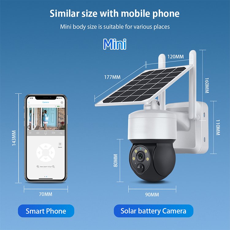 Ubox Hot Sale PTZ Wireless 4G Solar Camera Outdoor CCTV 4G Wifi Network Security Surveillance System Camera Full Color Night