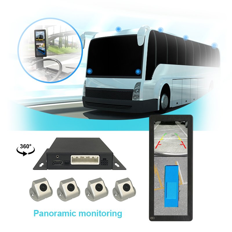360 car camera 3D night vision Bird View system security camera with 4 wide Angle waterproof camera