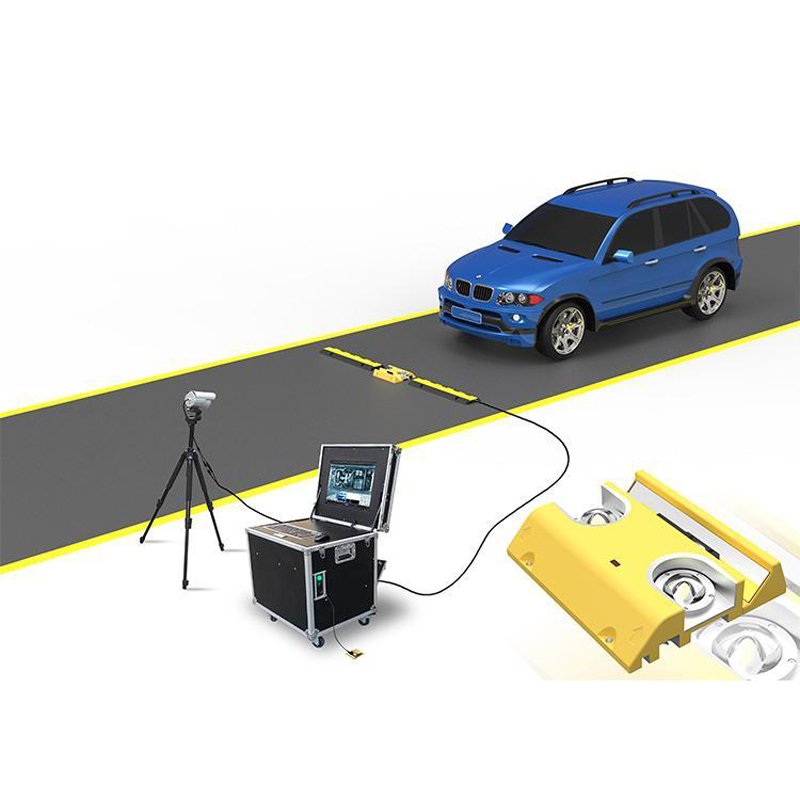 Government Building Check under vehicle surveillance system with car license system