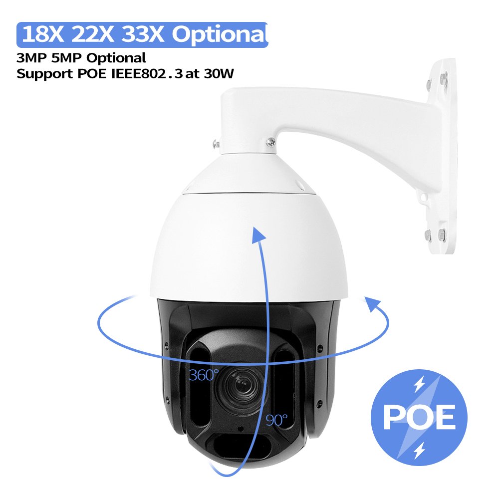 2024 Uniview SKD Full Metal Camera with Wall Mount Highway PTZ Camera 33X Zoom Starlight CCTV Al Speed Dome Network Camera