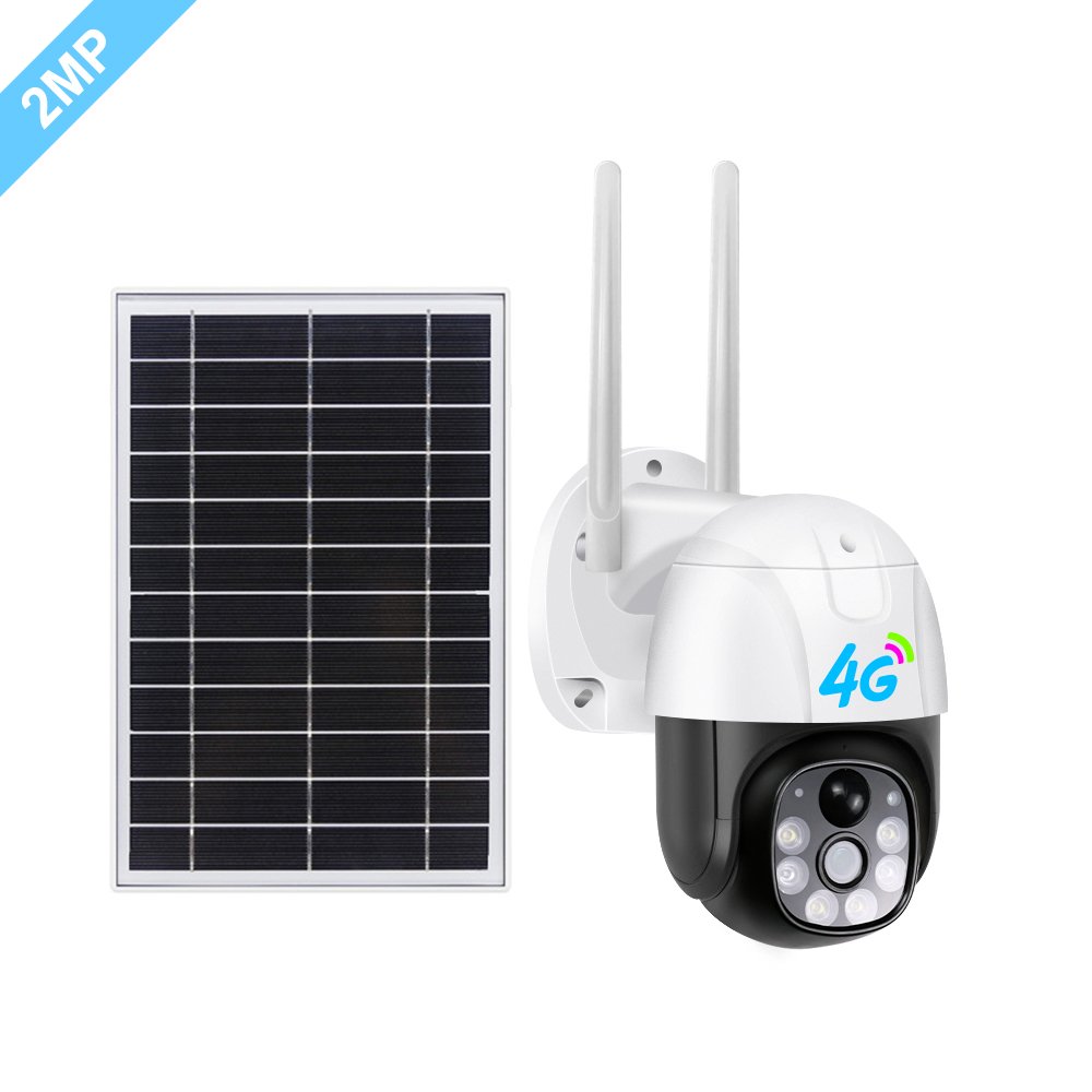 Outdoor Solar Battery Powered Camera V380 Camera Cctv 4g Exterior Surveillance V380 Ptz Solar Camera