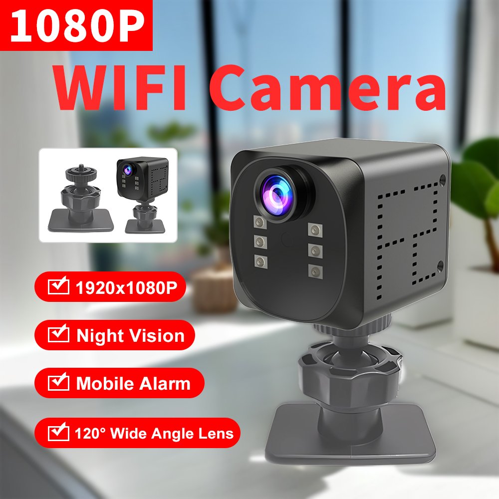 WD19 HD 1080P Mini wireless Mobilephone Control Video Recorder Digital Camera For Home Surveillance
