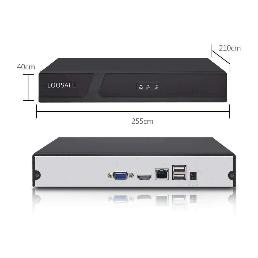 Loosafe 16 Channel 4mp 5mp 4K Nvr Infrared Night Vision Outdoor Ip Camera Security Surveillance System
