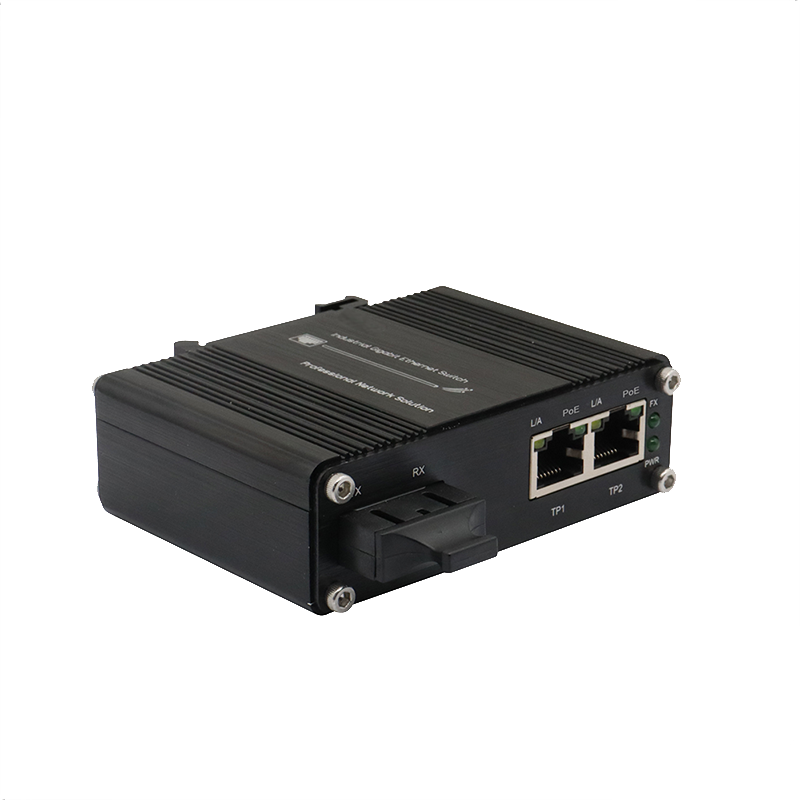 Mini Industrial 2 port 10/100Mbps Media Converter SC for CCTV surveillance System