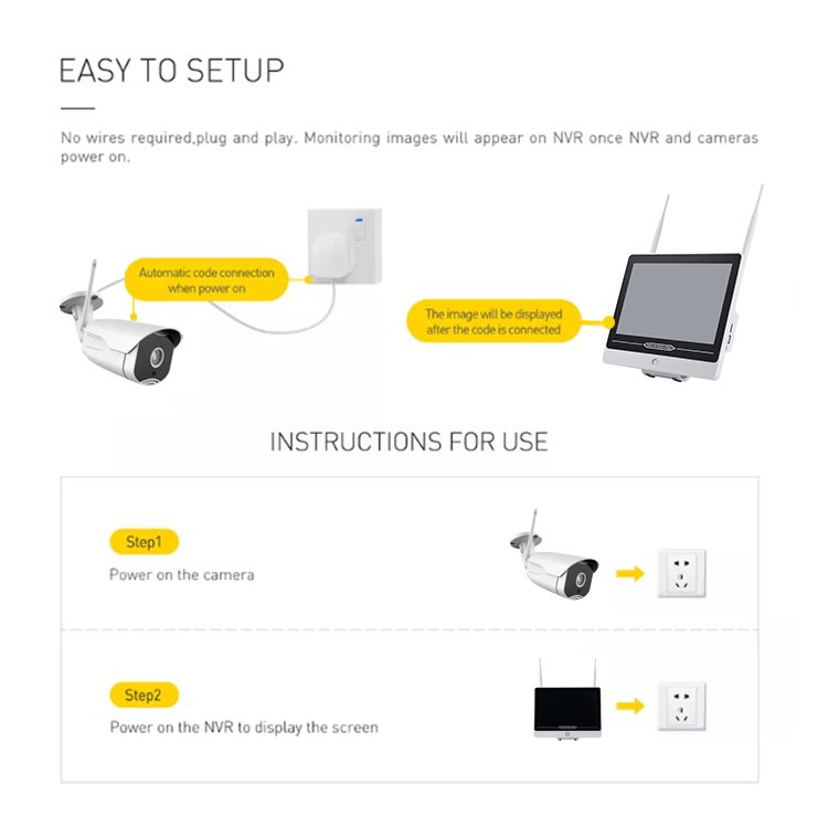 Poe Nvr Kit Video Surveillance Set Cctv System 8 Channel With Monitor Cctv Set 8 Camera