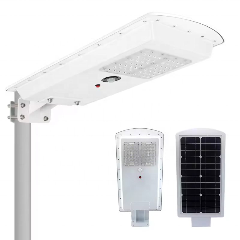 Waterproof Solar Street Light with Remote Control LED Street Light All in One Outdoor 30w 40w 50w Black Wifi Surveillance Camera