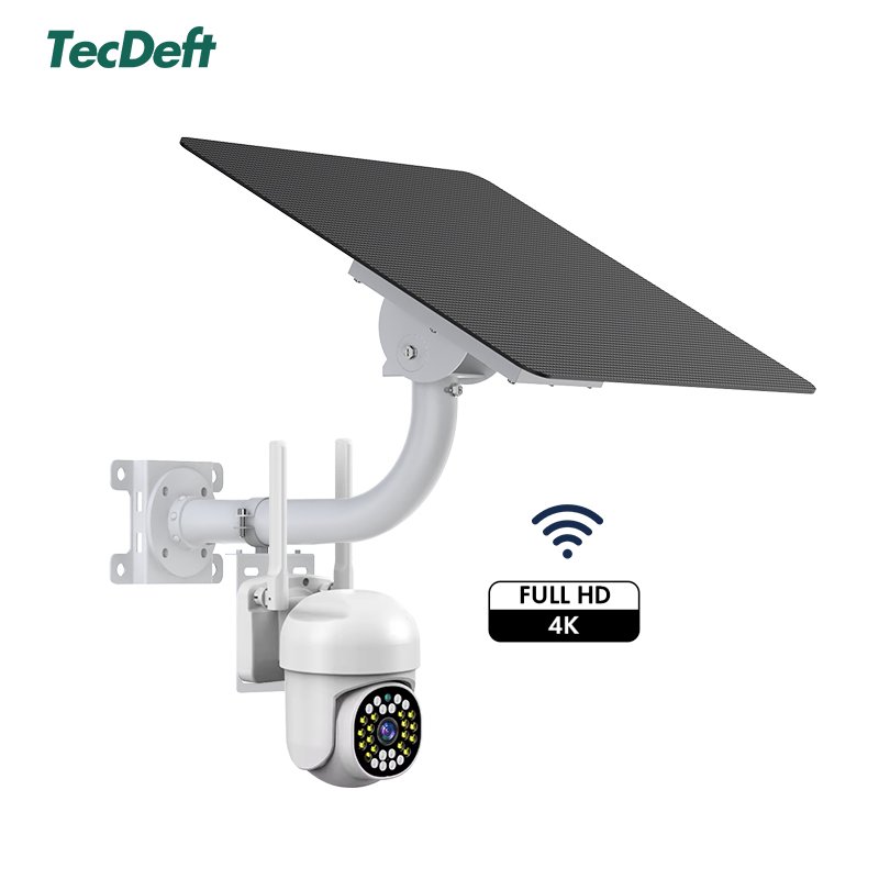 TecDeft Off-grid Mini 5V Solar Panel With Battery 30W 60AH Solar Panels For Security Outdoor Battery solare batterie