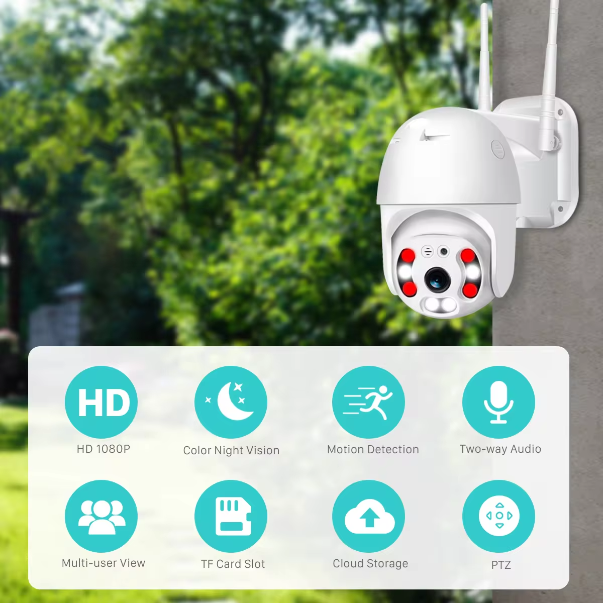 4MP IP Camera WiFi Baby Monitor CCTV Home Security Camera Indoor AI Auto Tracking Audio Video Surveillance Camera iCSee tuya